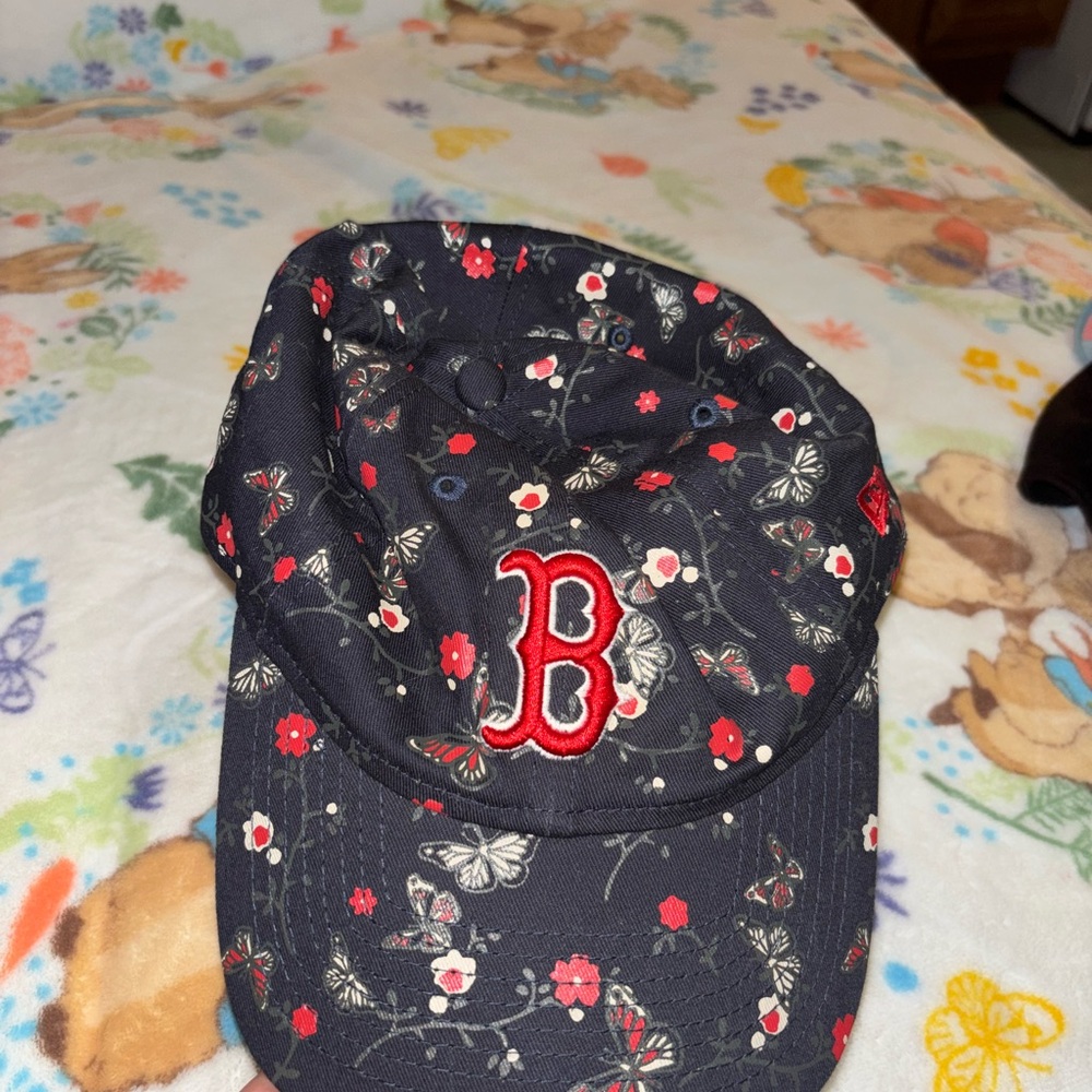 New Era Black Floral Cap